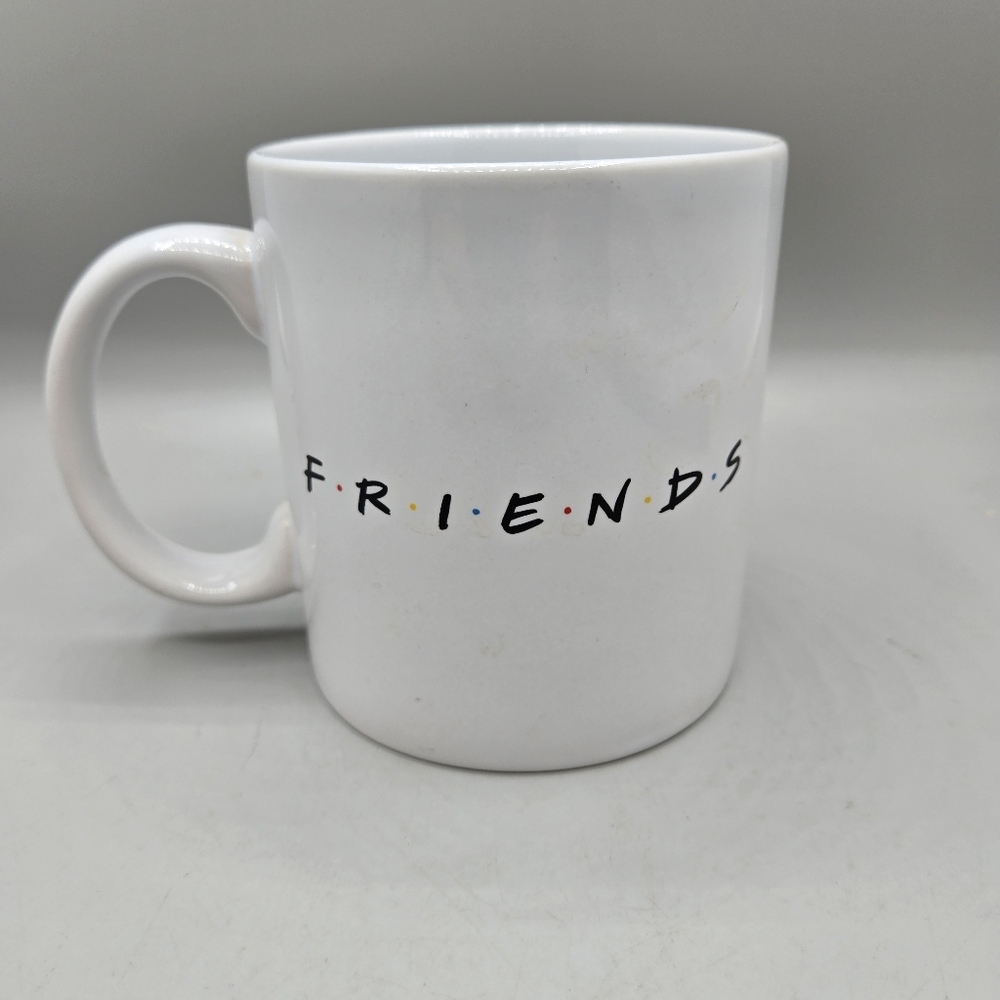 Friends TV Show Logo White Ceramic Coffee Mug With Handle 20 oz